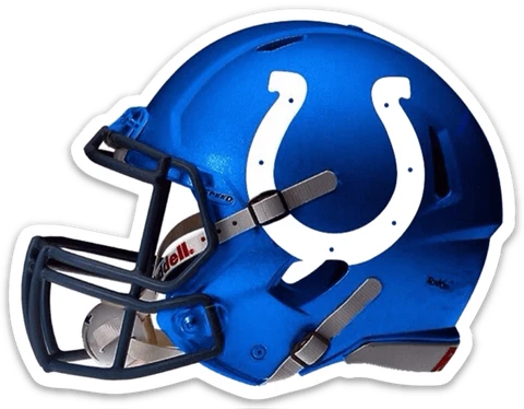 Indianapolis Colts Blue Football Helmet w/ Horseshoe Logo type Die-Cut MAGNET Cover