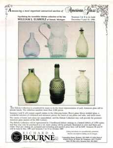 Early American Rare Glass - Bourne Estate Auction - Vintage Magazine Print Ad - Picture 1 of 1