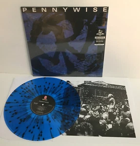 PENNYWISE s/t Lp BLUE COLOR Vinyl with SPLATTER Record with lyrics insert - Picture 1 of 4