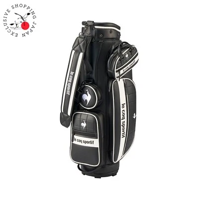le coq sportif Ladies Cart Bag Removable Pouch 8.5in Black 6way Divider 2025 New - Image 1 of 4