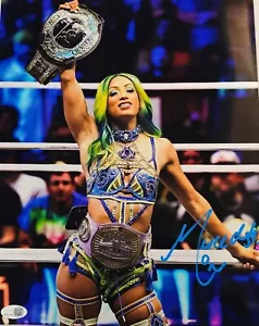 Sasha Banks Signed 11X14 Photo JSA COA WWE Wrestling AEW Mercedes Mone METALLIC - Picture 1 of 3