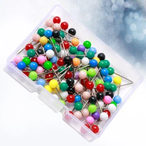 100 Pcs/Box Dressmaker Pin Jewelry Components Pin DIY Flower Decoration - Picture 1 of 11