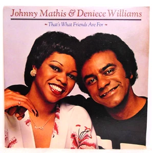 Johnny Mathis & Deniece Williams–That's What Friends Are For 1978 Columbia LP EX - Picture 1 of 6