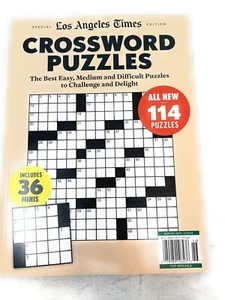 Los Angeles Times Crossword Puzzles All New 114 Puzzles Includes 36 Minis New - Picture 1 of 3