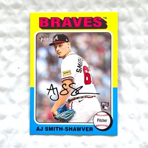 2024 Topps Heritage - AJ Smith-Shawver - Rookie Card # 114 - NRMNT/MINT - Foto 1 di 6