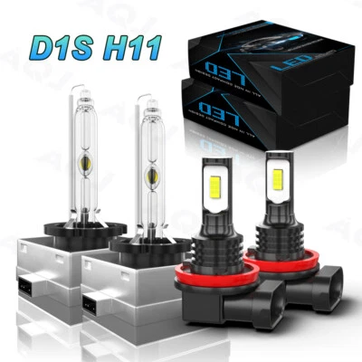 For 2009-2013 BMW 328i Convertible or Coupe Headlight  Fog Light Bulbs White Foto 1 de 4