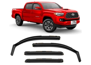 In-Channel Extra Durable Rain Guards for Trucks Toyota Tacoma 2016-2023 Double C - Picture 1 of 6