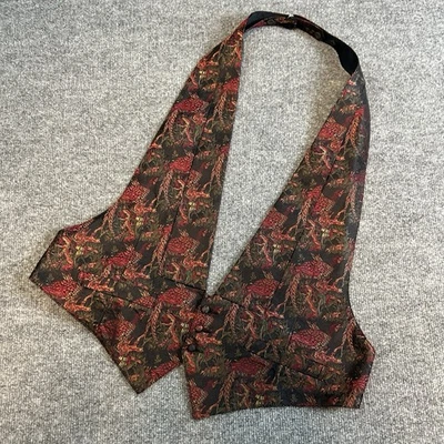 Chaleco formal Brooks Brothers 100 % seda para hombre talla grande estampado de faisán Foto 1 de 4