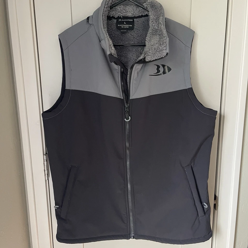 Colete Masculino Blackfish Gale Softshell MD Preto Lã para Pesca ao Ar Livre - Imagem 1 de 4