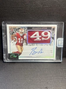 2020 Panini One Brandon Aiyuk Auto Patch Rookie /5 RPA 49ers SSP Sealed - Picture 1 of 4
