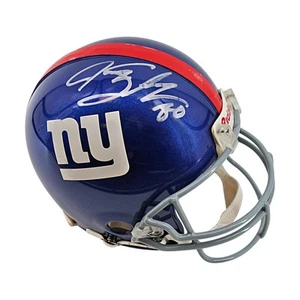 Jeremy Shockey Giants Autographed Signed Riddell Authentic Helmet (JSA COA) - Picture 1 of 6