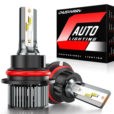 2x 9007 LED Headlight High Low Beam Bulbs For Ford Bronco 1993 1994 1995 1996 - Image 1 of 4