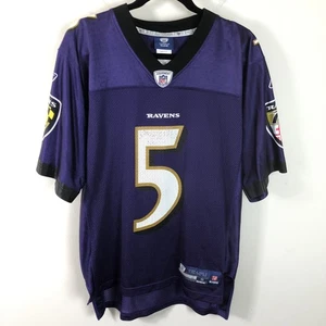 Camiseta de fútbol americano Baltimore Ravens Joe Flacco #5 NFL On Field Reebok talla S púrpura - Imagen 1 de 18