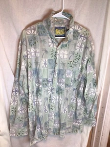 Pussers West Indies British Virgin Islands Silk blend Long Sleeve Shirt XL - Picture 1 of 4