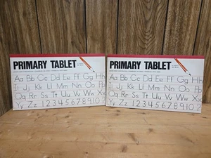 Vintage Union Camp Handwriting Primary Tablet  Ruled 45 Sheets Lot of Two - Picture 1 of 4