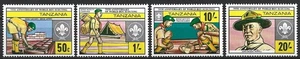 Tansania - 75 Jahre Pfadfinderbewegung Satz postfrisch 1982 Mi. 205-208 - Bild 1 von 1