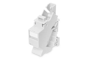 DIGITUS Hutschienen-Adapter Für Keystone-Modul - 1 Port - 45° Gewinkelt - Beschr - Afbeelding 1 van 5