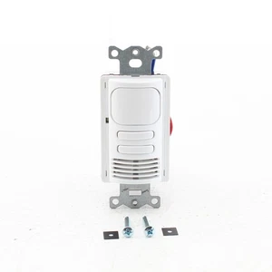 Hubbell Interruttore Sensore Occupazione Bianco Adattivo PIR/US 2Circuiti 120/277V AD2000W2 - Foto 1 di 5