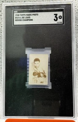 1948 Topps Magic Photo Set-Break # 15 Joe Louis SGC 3 - Image 1 of 2