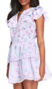 Love Shack Para Mujer L LoveShack Vestido de fantasía Floral Volantes Jardín Fiesta AGOTADO - Imagen 1 de 14
