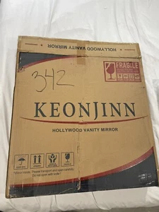 Keonjinn Large Hollywood Vanity Mirror with Lights and USB Charging Port - White - Picture 1 of 12