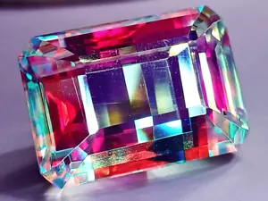 Mystic Quartz Rainbow Color 72.15 Ct Jewelry Making Loose Gemstone Certified - Picture 1 of 6