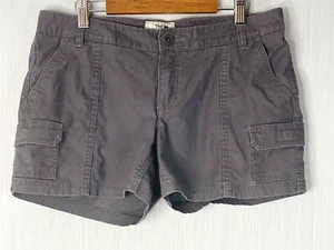 North Face Womens Shorts 8 Gray Cargo Hiking Camping Outdoors Classic Casual - Picture 1 of 7