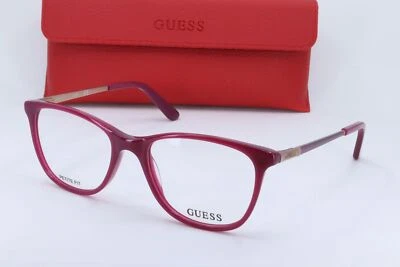 Monturas de anteojos Guess GU2566 rosa cuadrado borde completo para mujer 53-17-135 Foto 1 de 4