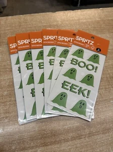 ¡BRILLA! 6 packs con 2 Hojas por pack 12 Total Pegatinas Halloween Fantasmas - Spritz - Imagen 1 de 3