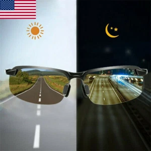 Men Photochromic Polarized Sunglasses Transition Lens Driving UV400 Glasses USA - Picture 1 of 11
