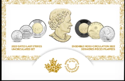 2023 Canada Queen Last Strikes Coins i/c Black Ring Toonie PL Mint Set - Image 1 of 3