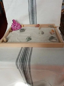 Giardino zen da tavolo con accessori e utensili inclusi come da foto - Foto 1 di 1