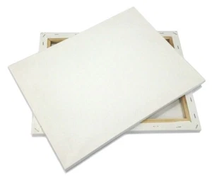 2 Pieces 11x14" Artist Canvases Pre-Stretched Cotton Duck Double Acrylic Gesso - Picture 1 of 7