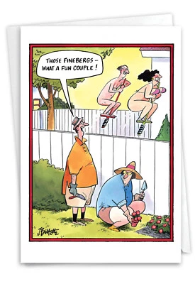 1 Tarjeta de Felicitación de Aniversario Divertida - Marido, Esposa, Pareja - Pareja Divertida - Hecha en Estados Unidos Foto 1 de 4