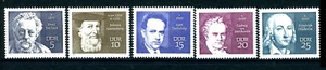 RDA_1970 Mi.Nr. 1534-1538 Personajes Famosos (IV)_01 - Imagen 1 de 1