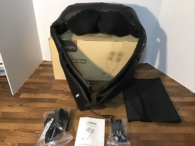 Masajeador Giratorio 3D Shiatsu Naipo MGS-150DC con Calor para Cuello, Espalda, Hombro Foto 1 de 4