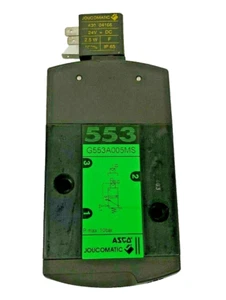 ASCO Joucomatic G553A005MS 3/2-Way 1/2" BSP Pneumatic Solenoid Valve 24V DC - Picture 1 of 3
