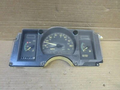 86 Pontiac Sunbird Speedometer Instrument Cluster 136K Miles 25079643 READ - Image 1 of 4