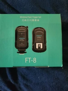 AODELAN FT-8 WIRELESS FLASH TIGGER SET TRANSMITTER & RECEIVER - Picture 1 of 3