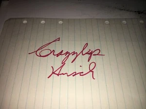 Elroy Crazylegs Hirsch HOF Signed 4x6 Album Sheet - Picture 1 of 1