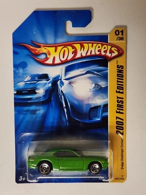 Hot Wheels 2007 First Edition 1/36 Dodge Challenger Concept Green 1/156 - Photo 1/4