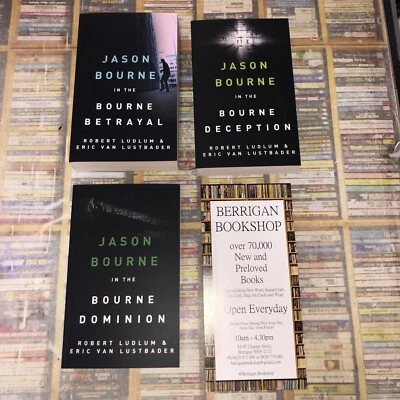 3 x NEW Paperback Ludlum & Lustbader Jason Bourne Betrayal/Deception/Dominion - Image 1 of 4