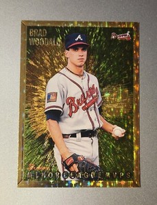 1995 BOWMAN GOLD FOIL #222 BRAD WOODALL ATLANTA BRAVES