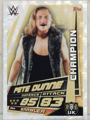 WWE TOPPS SLAM ATTAX UNIVERSE 334 PETE DUNNE CHAMPION NXT WRESTLING CARD 2019 - Image 1 of 2