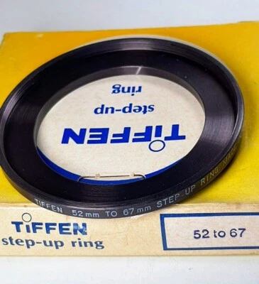 TiFFEN 52-67mm Metal Step Up Stepping Lens Filter Adapter Ring 52mm-67mm E52-E67 - Image 1 of 4
