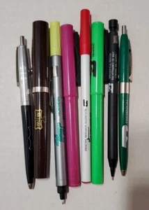 8 Frisco Railroad Advertising Ink Pens Marker Burlington Northern Train Sheaffer - Picture 1 of 8