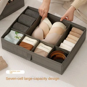 7 Grid Underwear Bra Socks Organizer Cabinet Drawer Organizers Socks - Picture 1 of 14