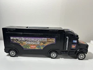 Wild Republic Semi-Transporter Dinosaur Plastic 14" Semi Truck Case 5 Dinosaurs - Picture 1 of 13