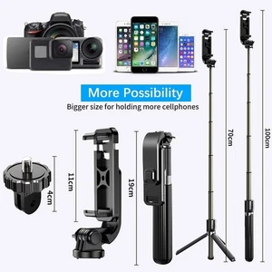 Selfie Stick per Samsung Galaxy A54, Treppiede Portatile con Wireless Staccabile Re - Foto 1 di 7