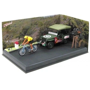 Jeep Willys MB Route Bleue 1:43 coche diorama metal diecast - Imagen 1 de 3